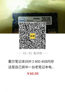 戴尔笔记本DDR2内存插图