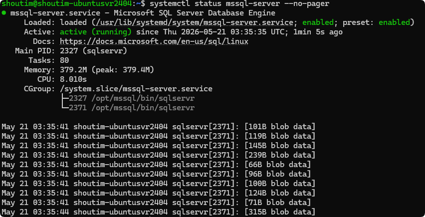 Ubuntu Server 24.04 下安装 Microsoft SQL Server 2025 的完整教程-工作应用、软件3 Ubuntu Server 24.04 下安装 Microsoft SQL Server 2025 的完整教程-工作应用、软件3