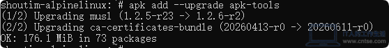 Alpine Linux 从 V3.23 升级到 V3.24 的方法-软件3 Alpine Linux 从 V3.23 升级到 V3.24 的方法-软件3