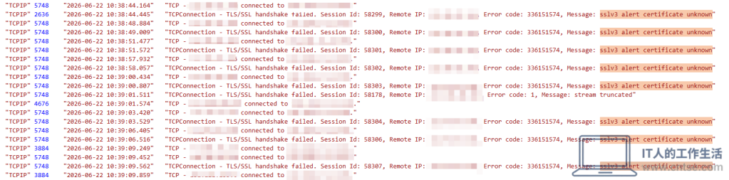 hMailServer 日志出现“sslv3 alert certificate unknown”的原因以及解决方法-工作应用